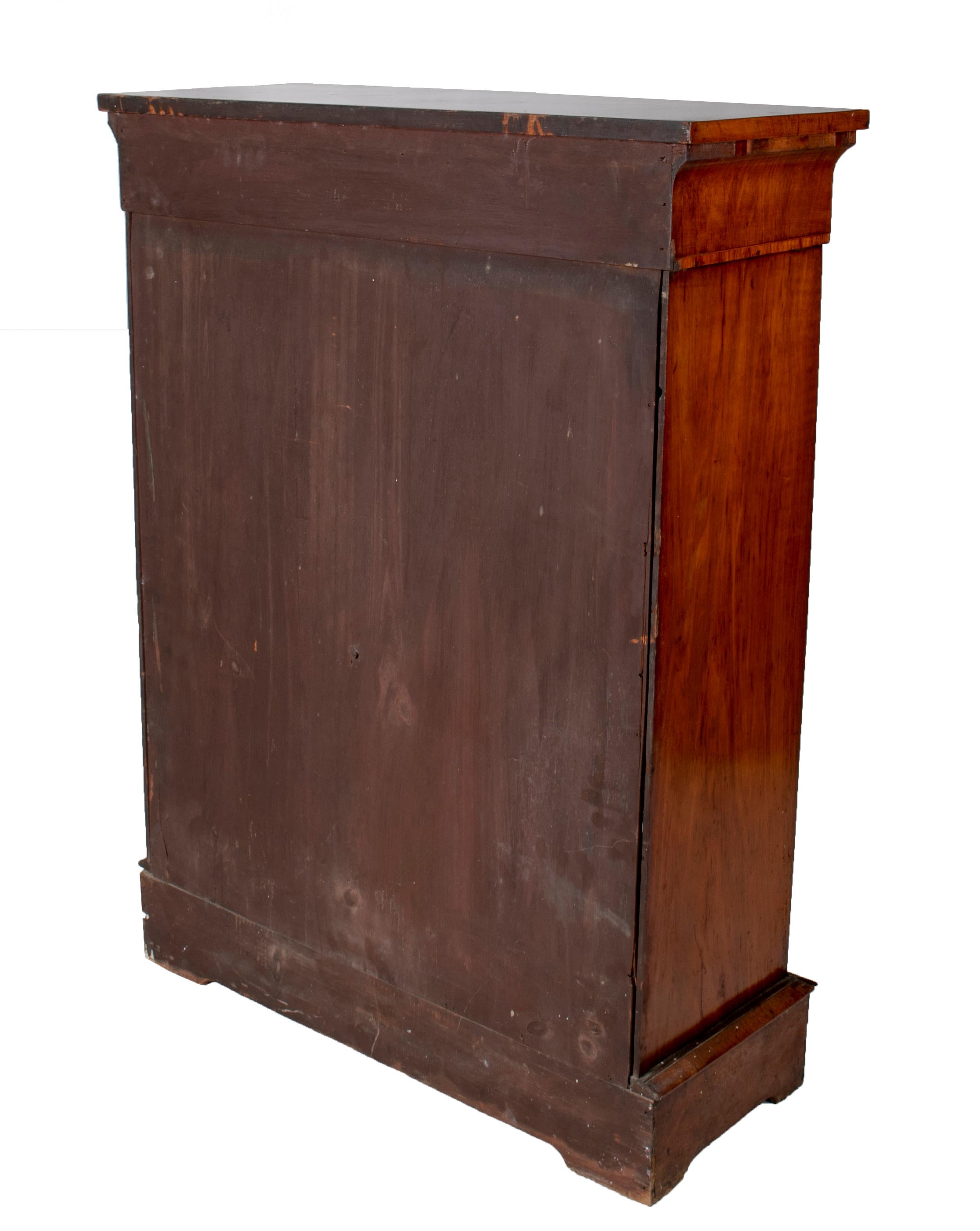 19th Century French Low Wall Cabinet with Door and Bronze Fittings For Sale 1