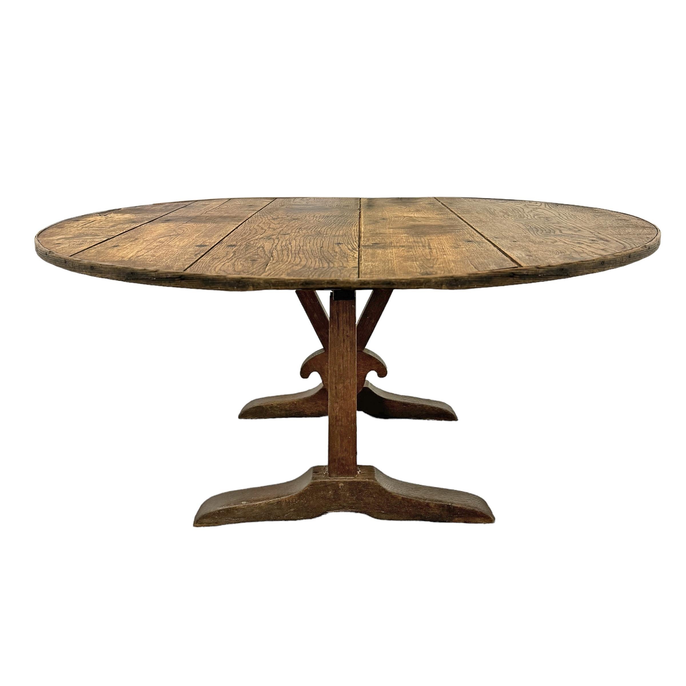 Rustic 19th Century French Low Wine Table