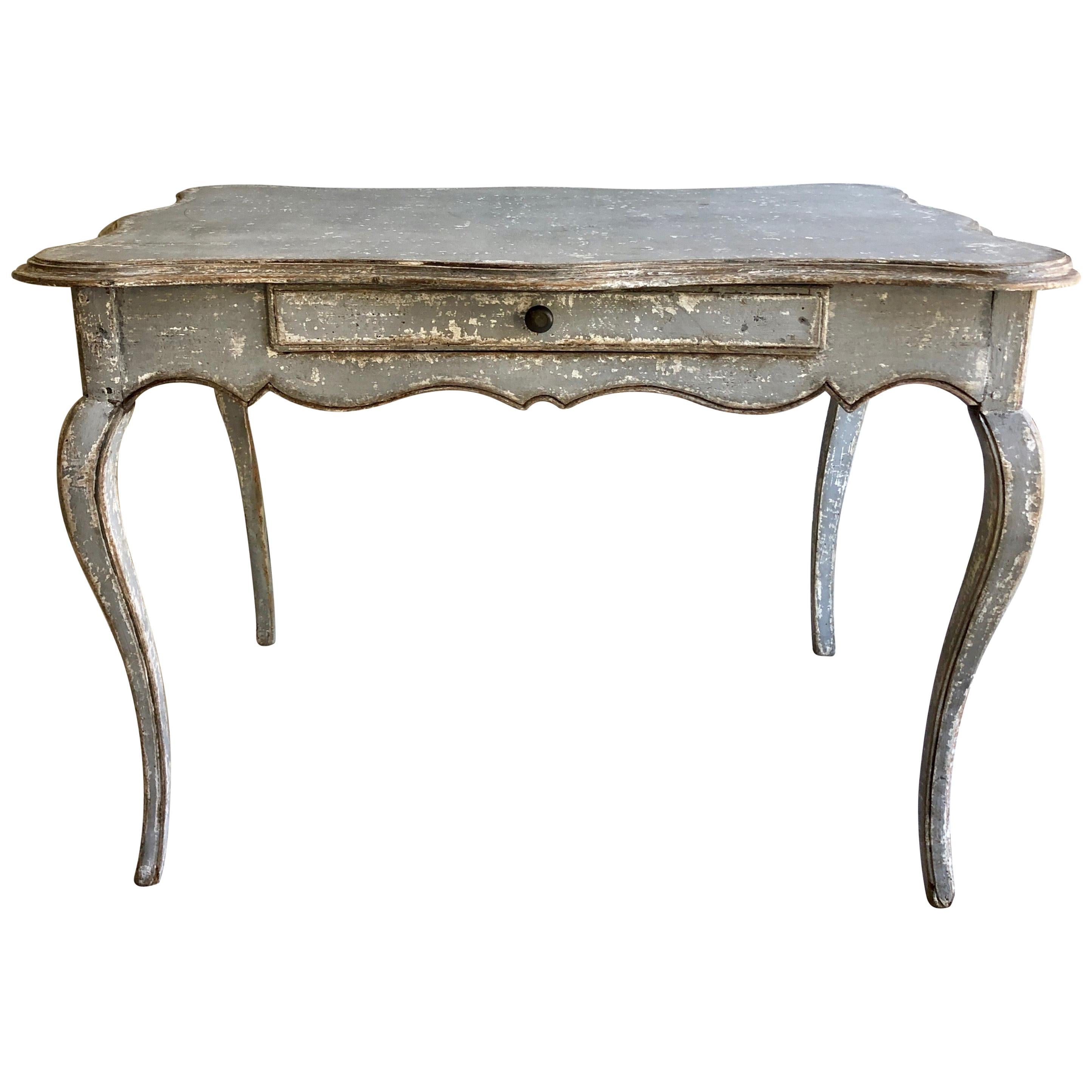 19th Century French Lxv Style Painted Writing Table