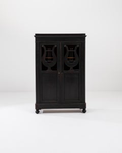 19th Century French Lyre Linen Cabinet