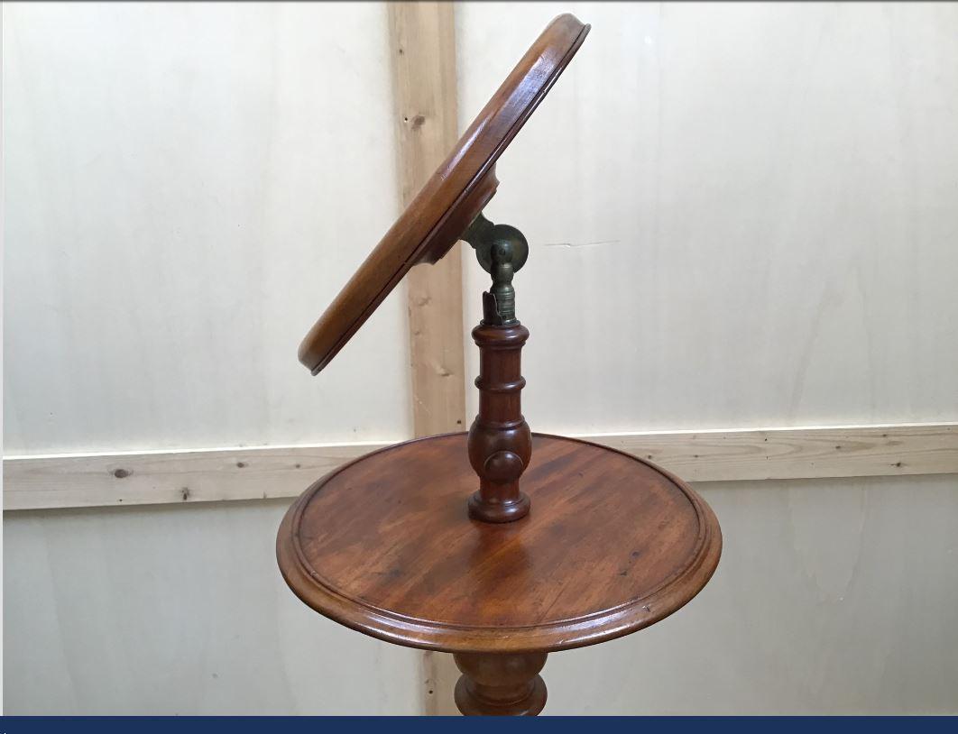 Late 19th Century 19th Century French Mahogany Adjustable Floor Mirror, 1890s For Sale