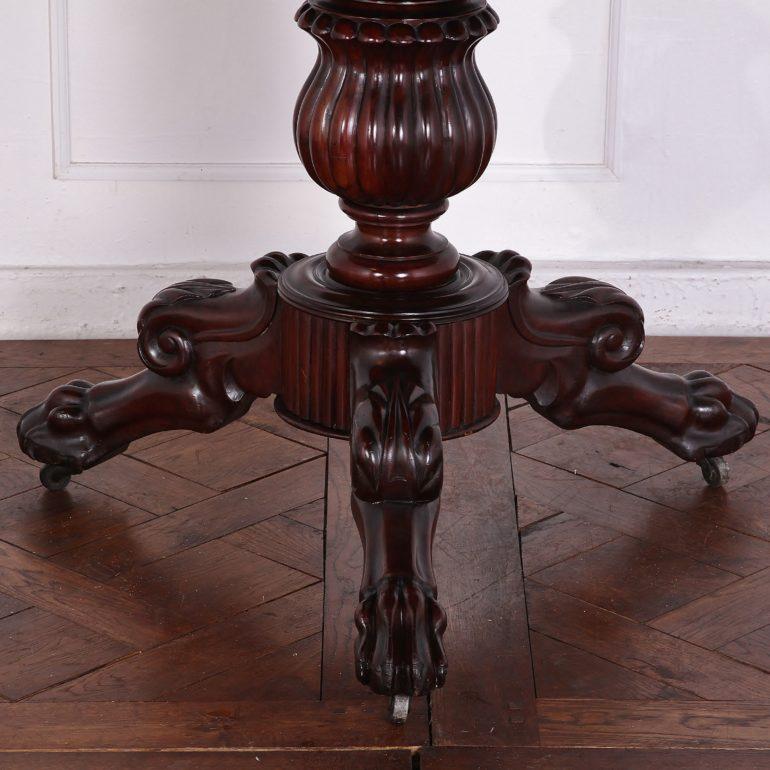 19th Century French Mahogany and Marble Gueridon Centre Table In Good Condition In Vancouver, British Columbia