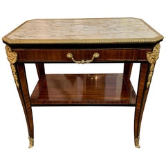19th Century French Mahogany and Ormolu Table