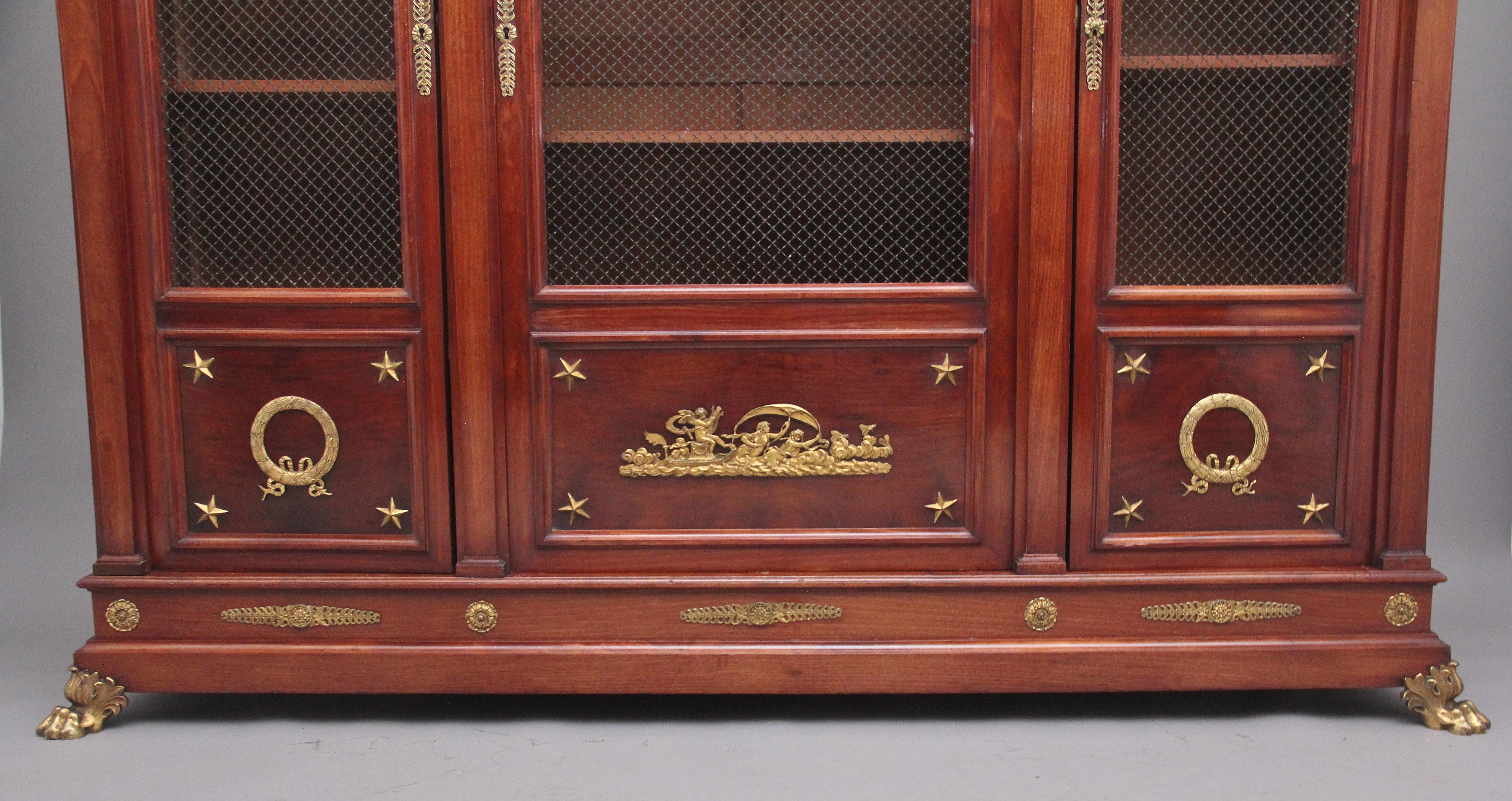 19th Century French Mahogany Bookcase 5