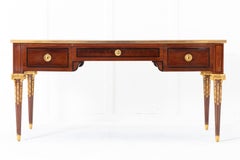 19th Century French Mahogany Bureau Plat