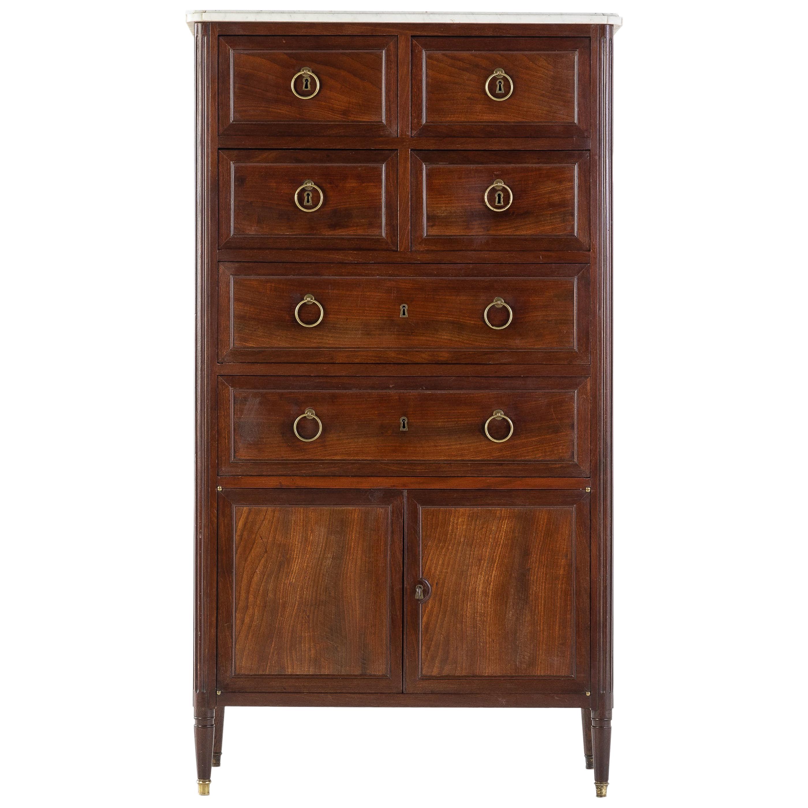 19th Century French Mahogany Cabinet