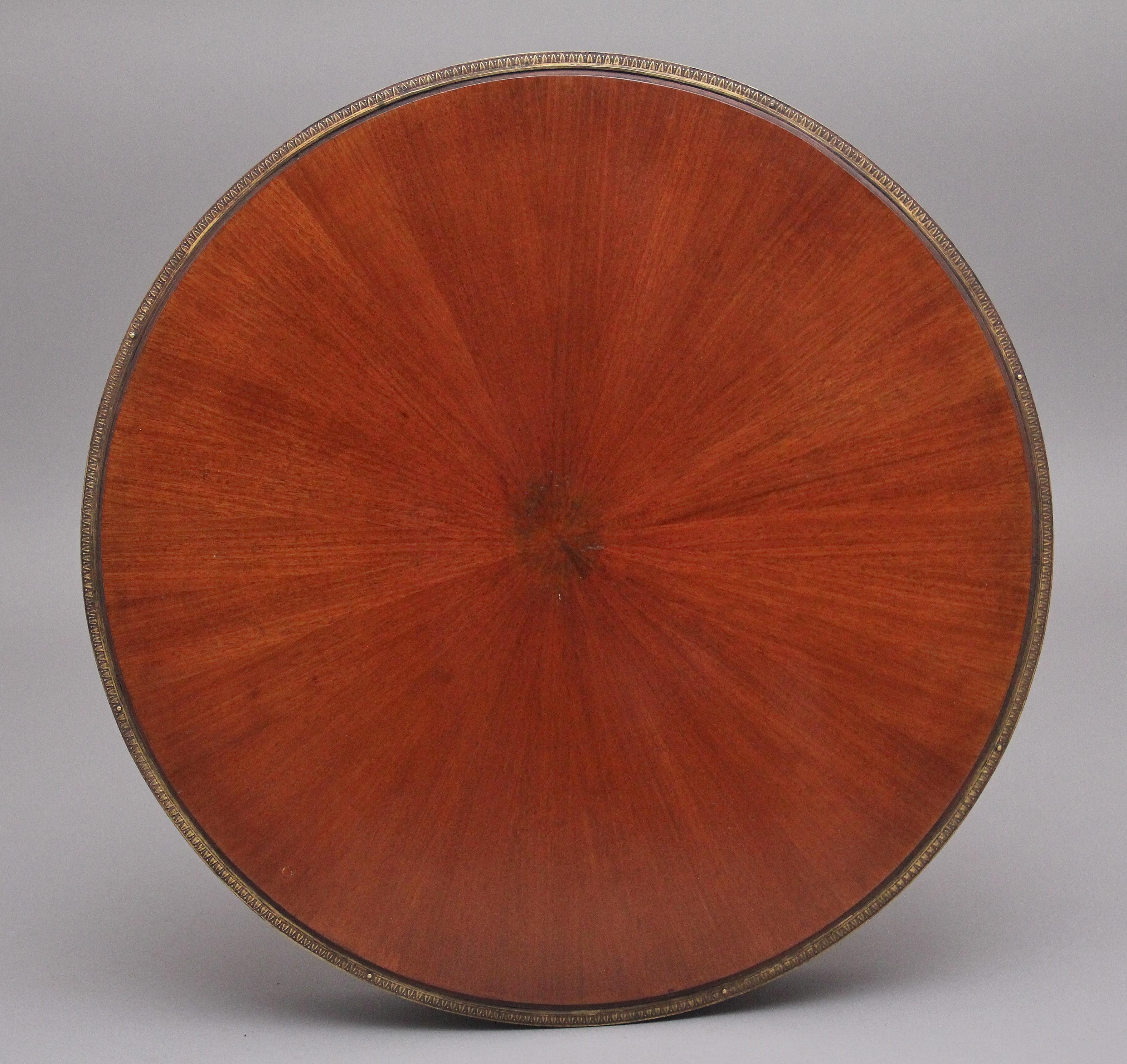 19th Century French Mahogany Centre Table in the Empire Style In Good Condition For Sale In Martlesham, GB