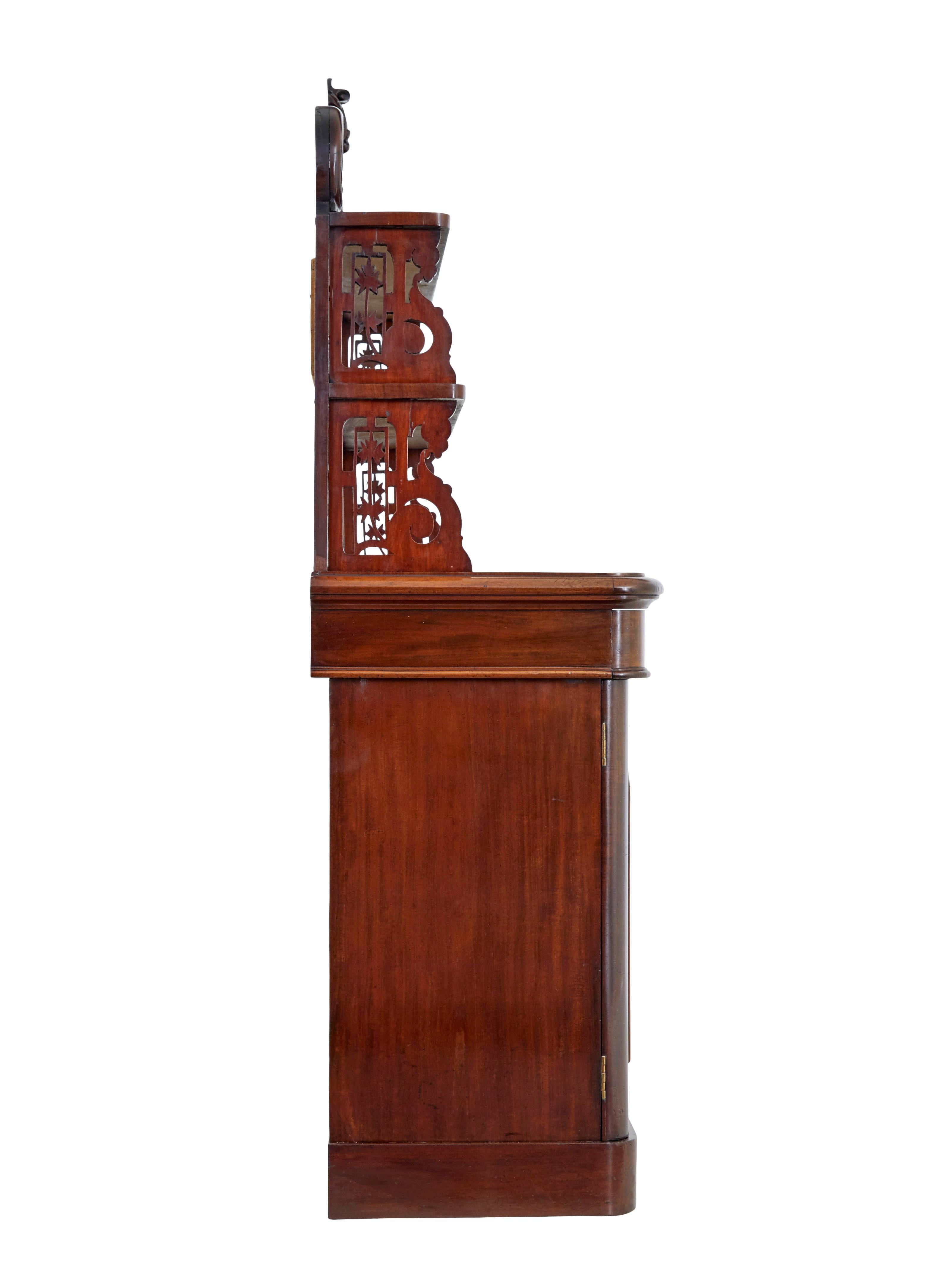 Francese Credenza chiffonier francese del XIX secolo in mogano in vendita