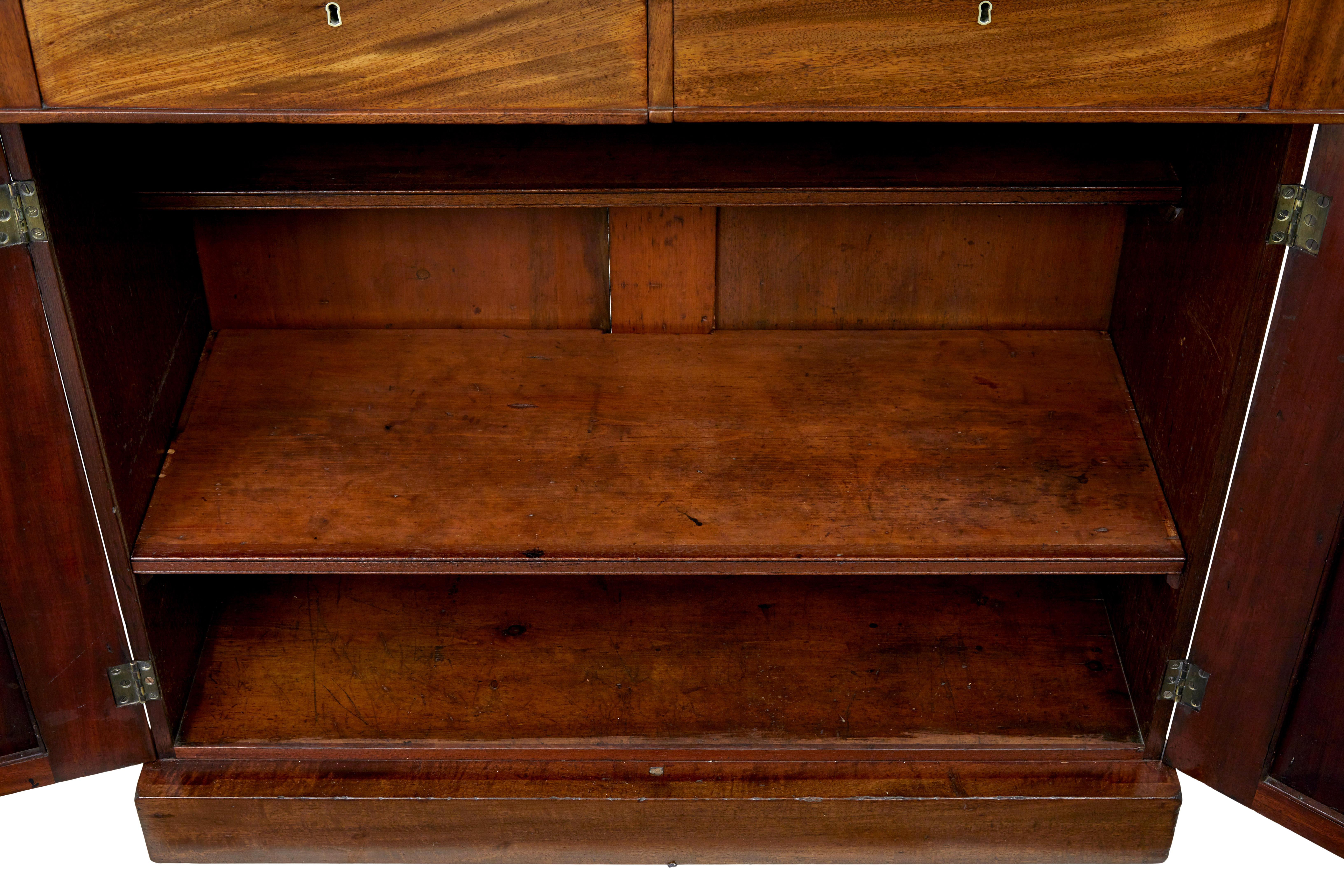 Credenza chiffonier francese del XIX secolo in mogano 2