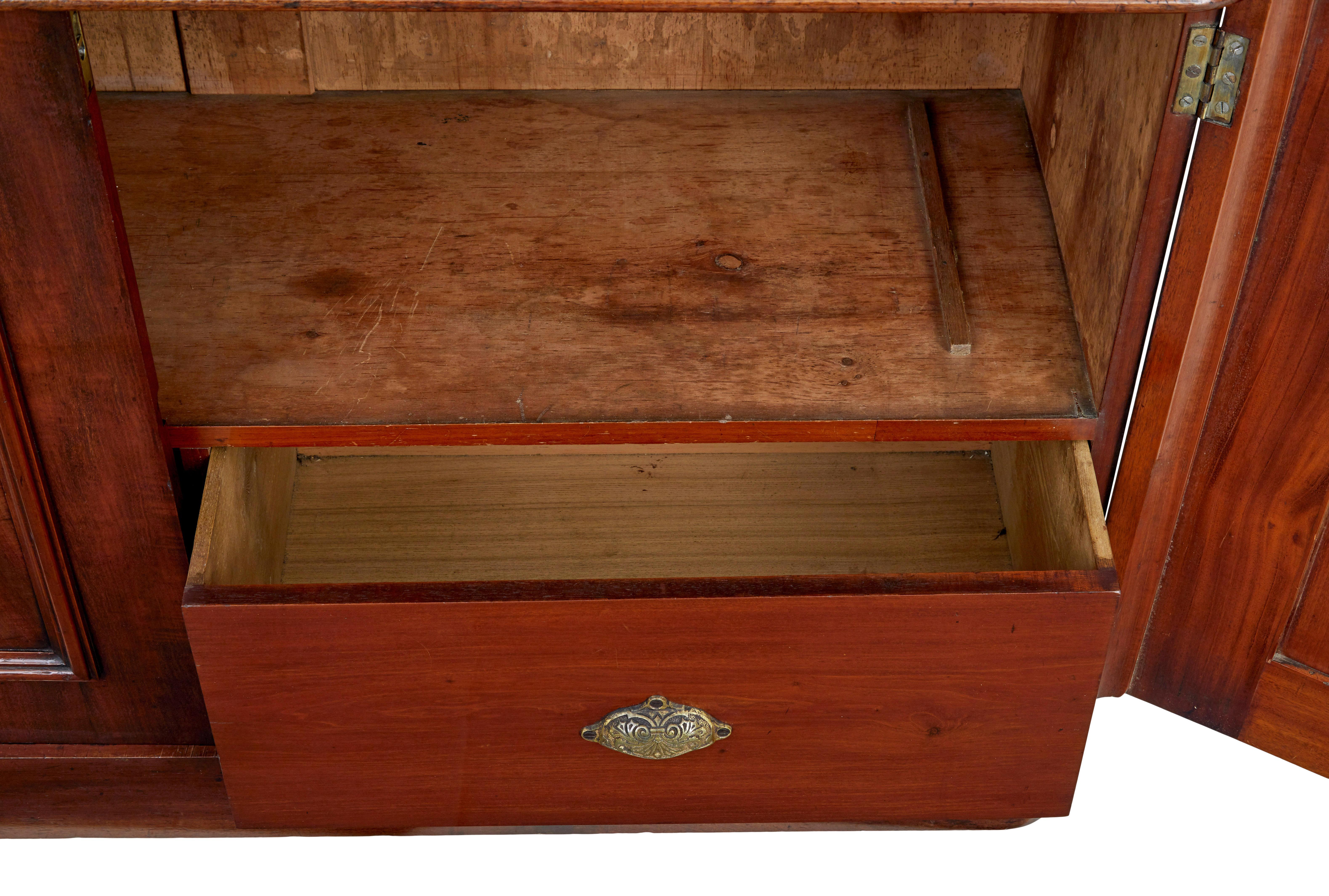 19th century French mahogany chiffonier sideboard For Sale 2
