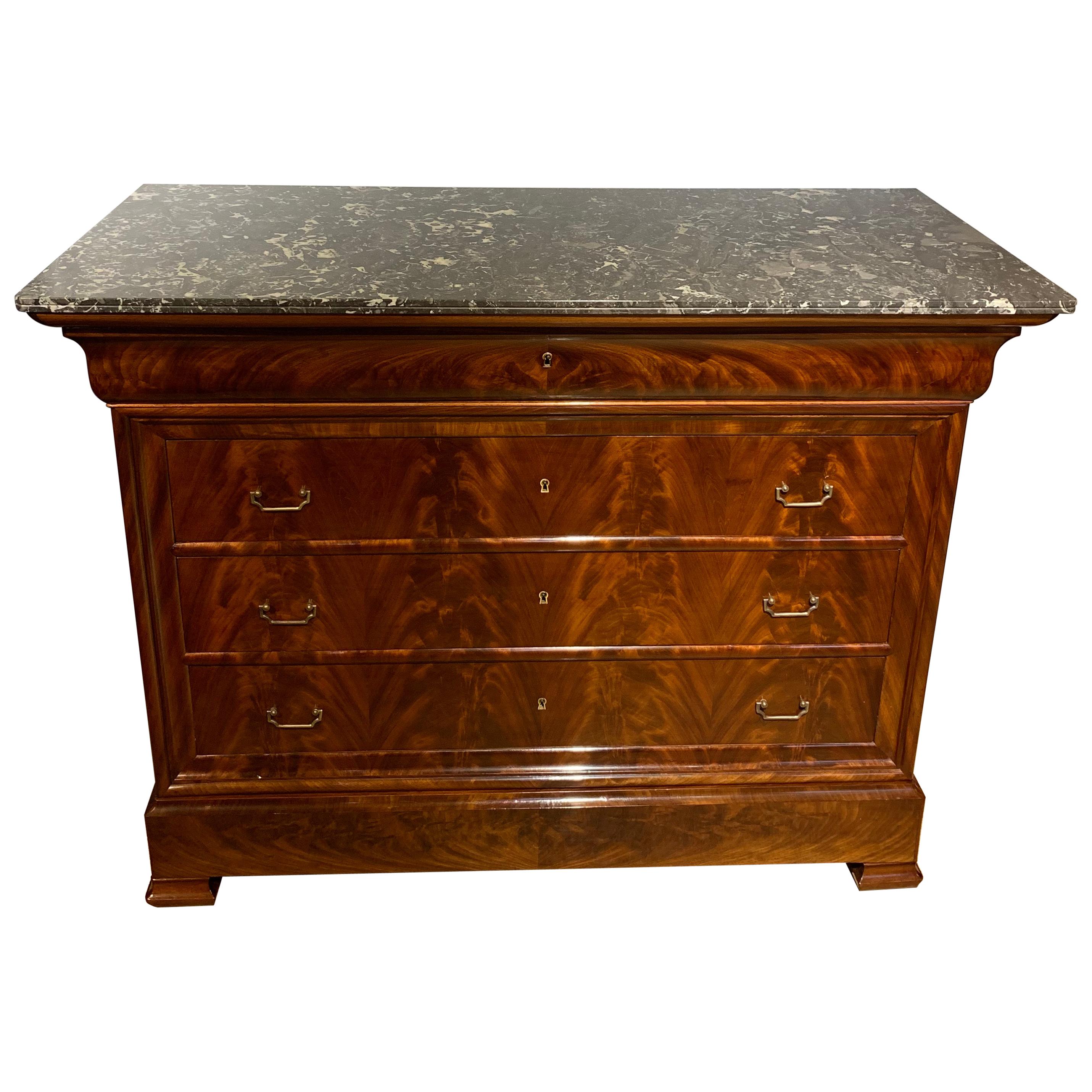 19th Century French Mahogany Commode