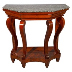 Antique 19th Century French Mahogany Console Table in the Louis Philippe Period