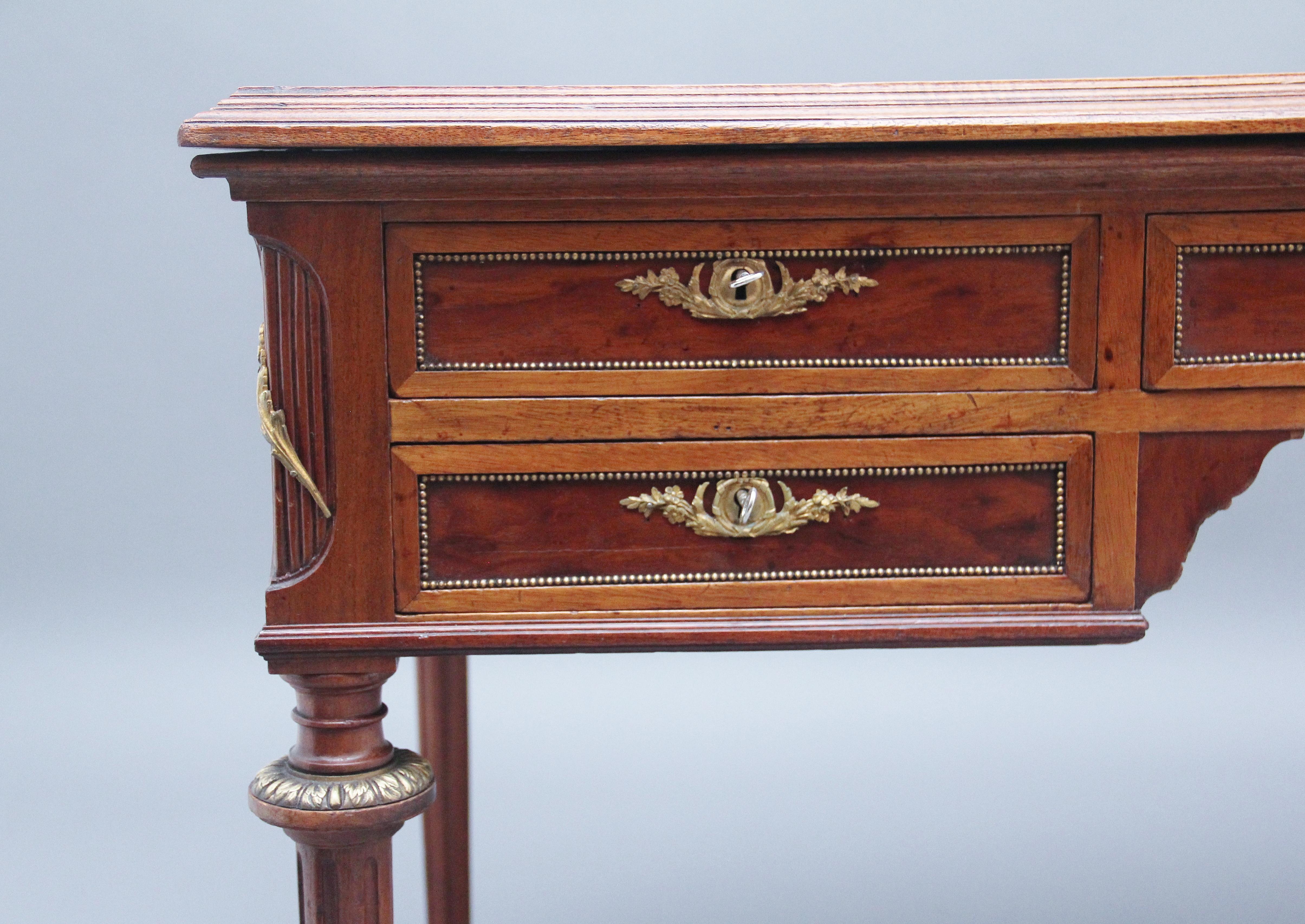 19th Century French Mahogany Directoire Writing Desk 12