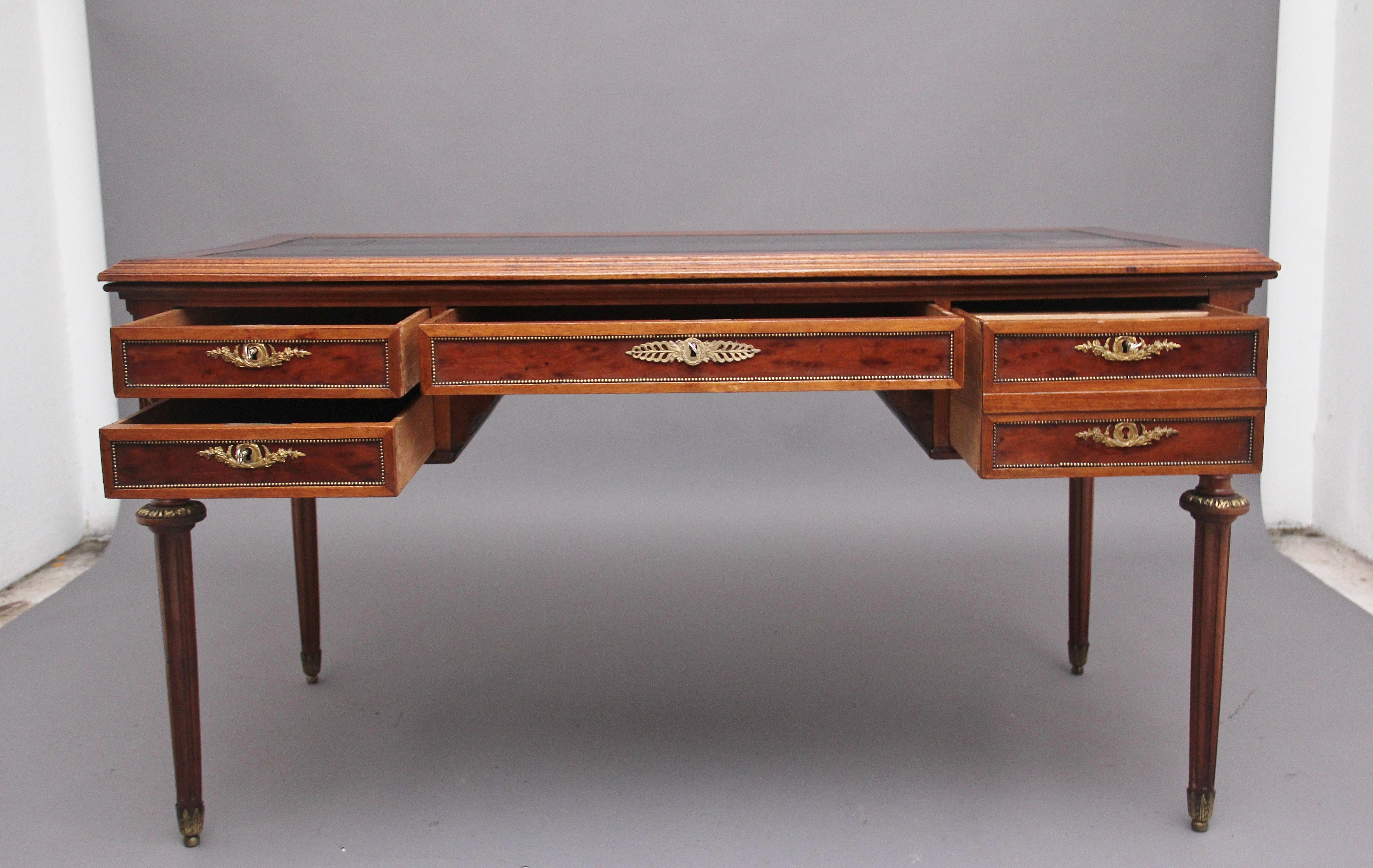 19th Century French Mahogany Directoire Writing Desk In Good Condition In Martlesham, GB
