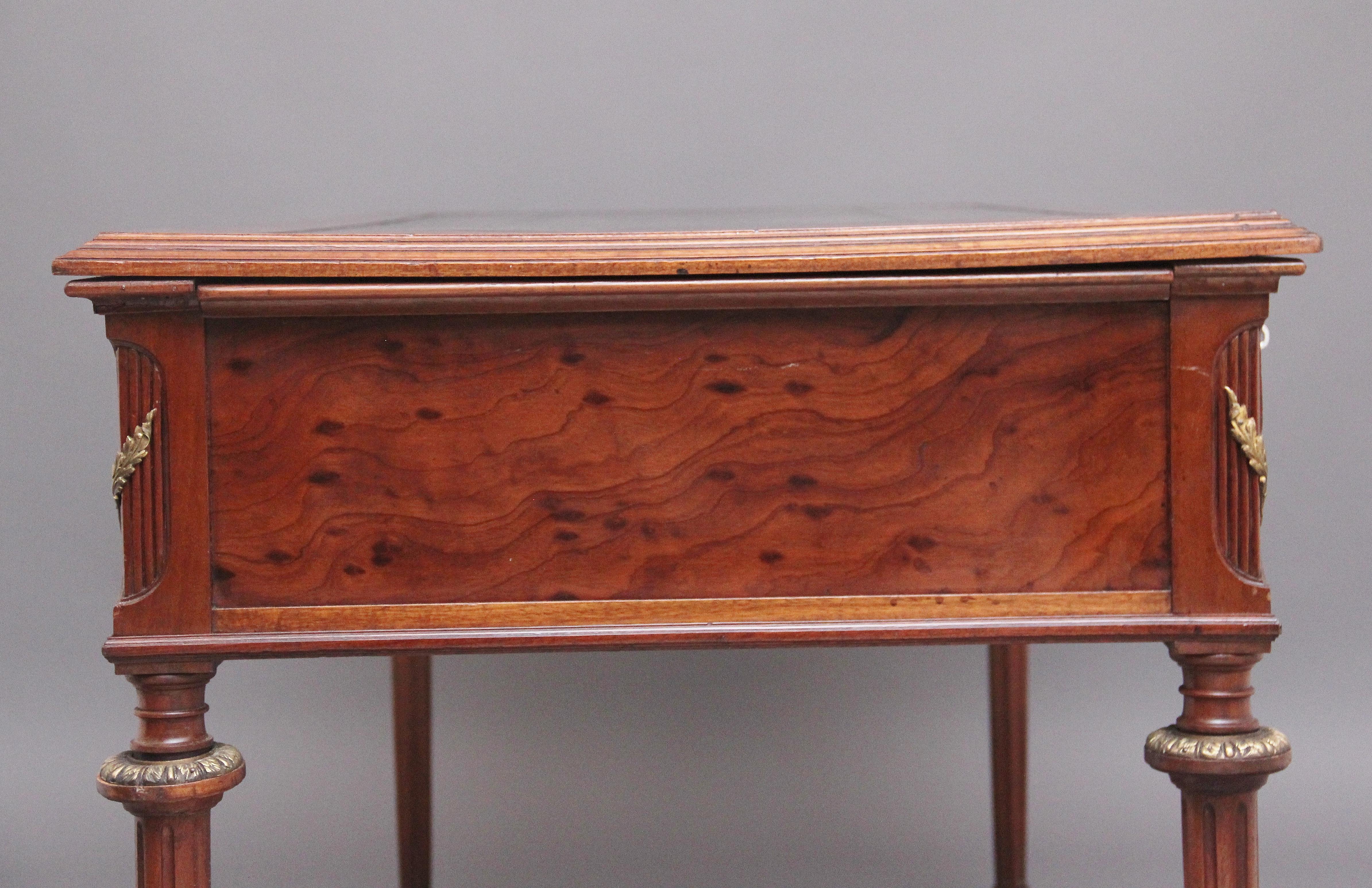 19th Century French Mahogany Directoire Writing Desk 4