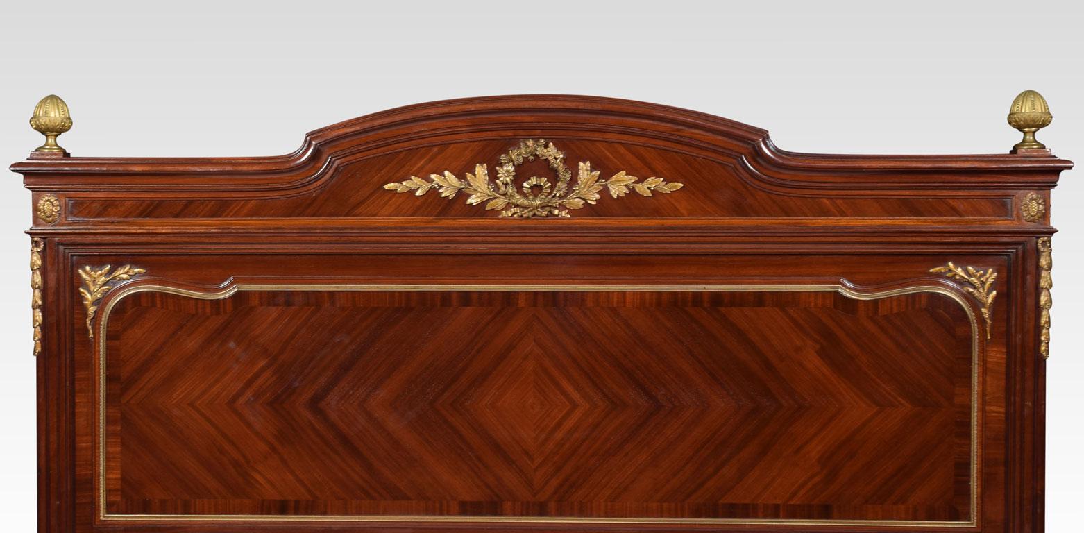 19th Century French Mahogany Double Bed In Good Condition In Cheshire, GB