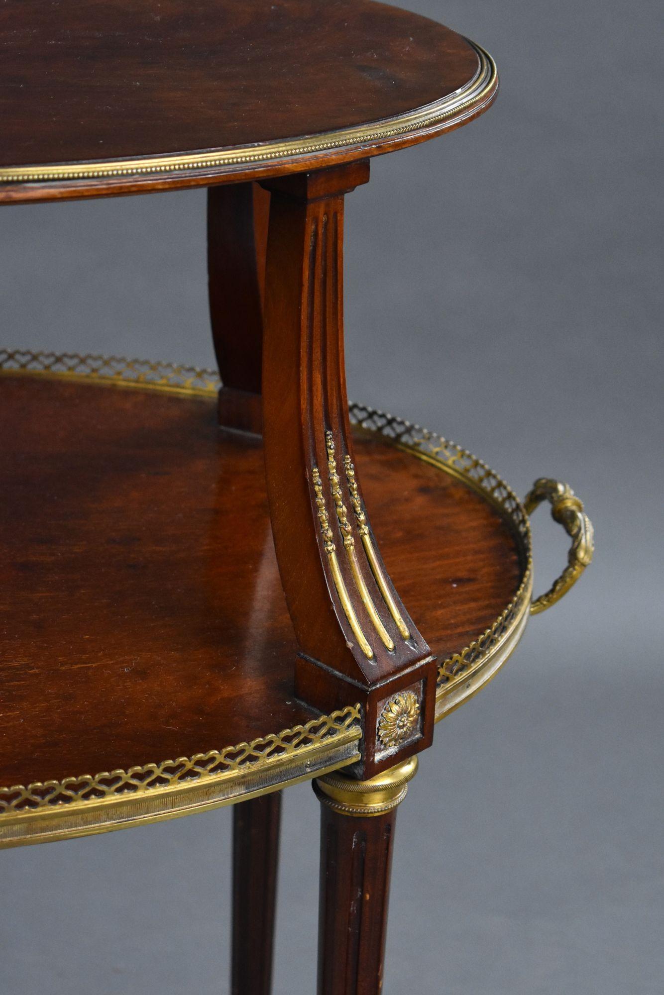 19th Century French Mahogany Etagere For Sale 2