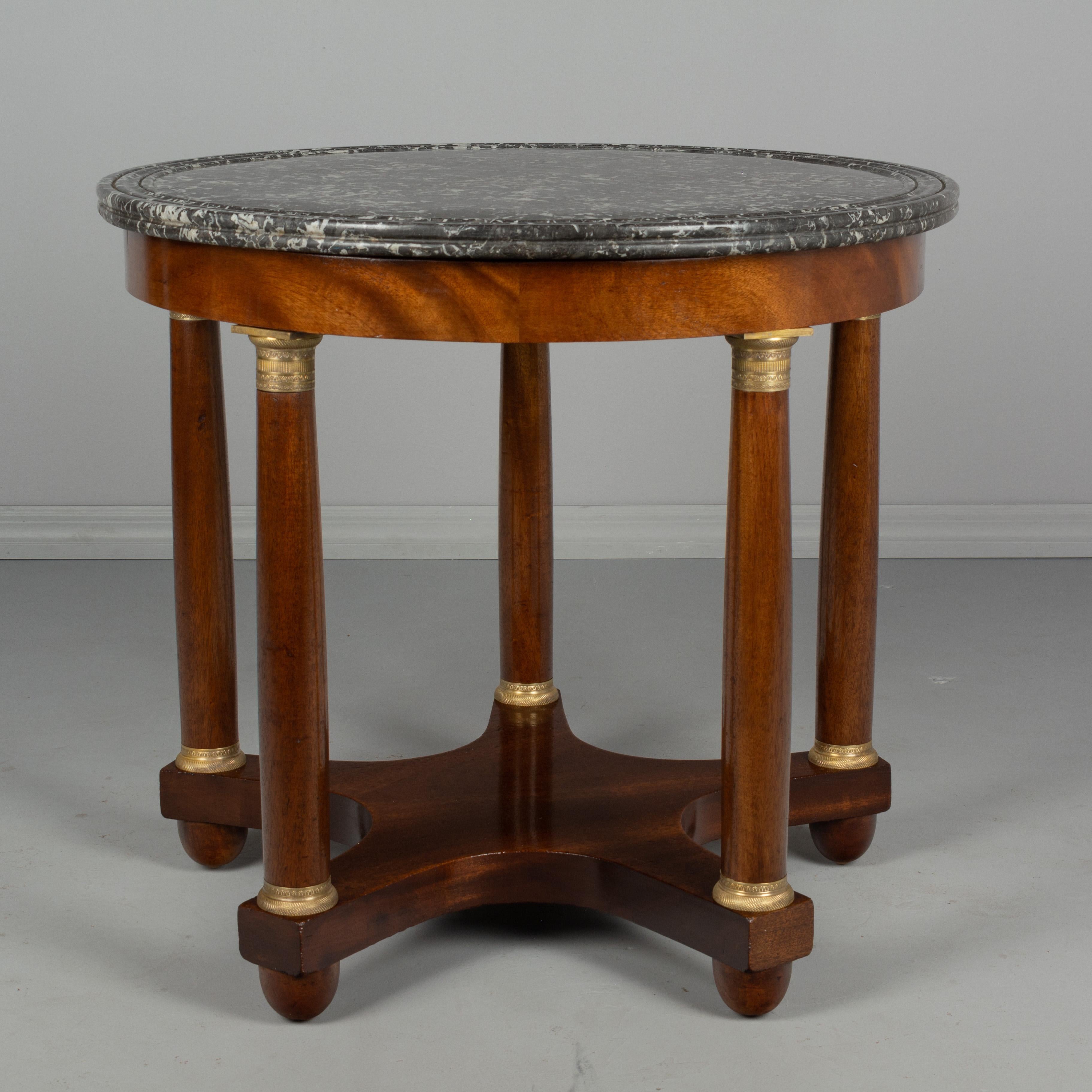 19th Century French Mahogany Gueridon or Center Table In Excellent Condition In Winter Park, FL