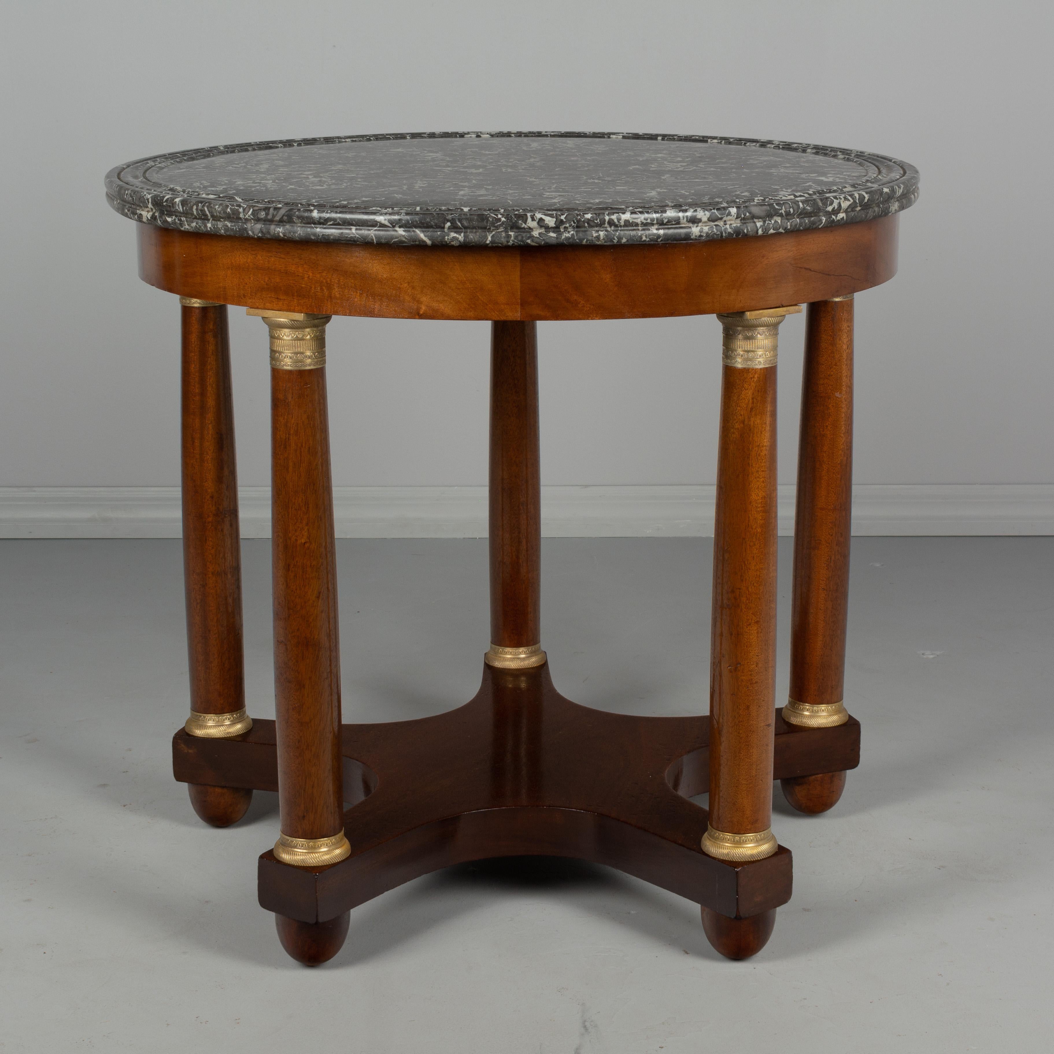 19th Century French Mahogany Gueridon or Center Table 4