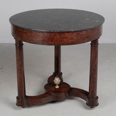 19th Century French Mahogany Gueridon or Game Table