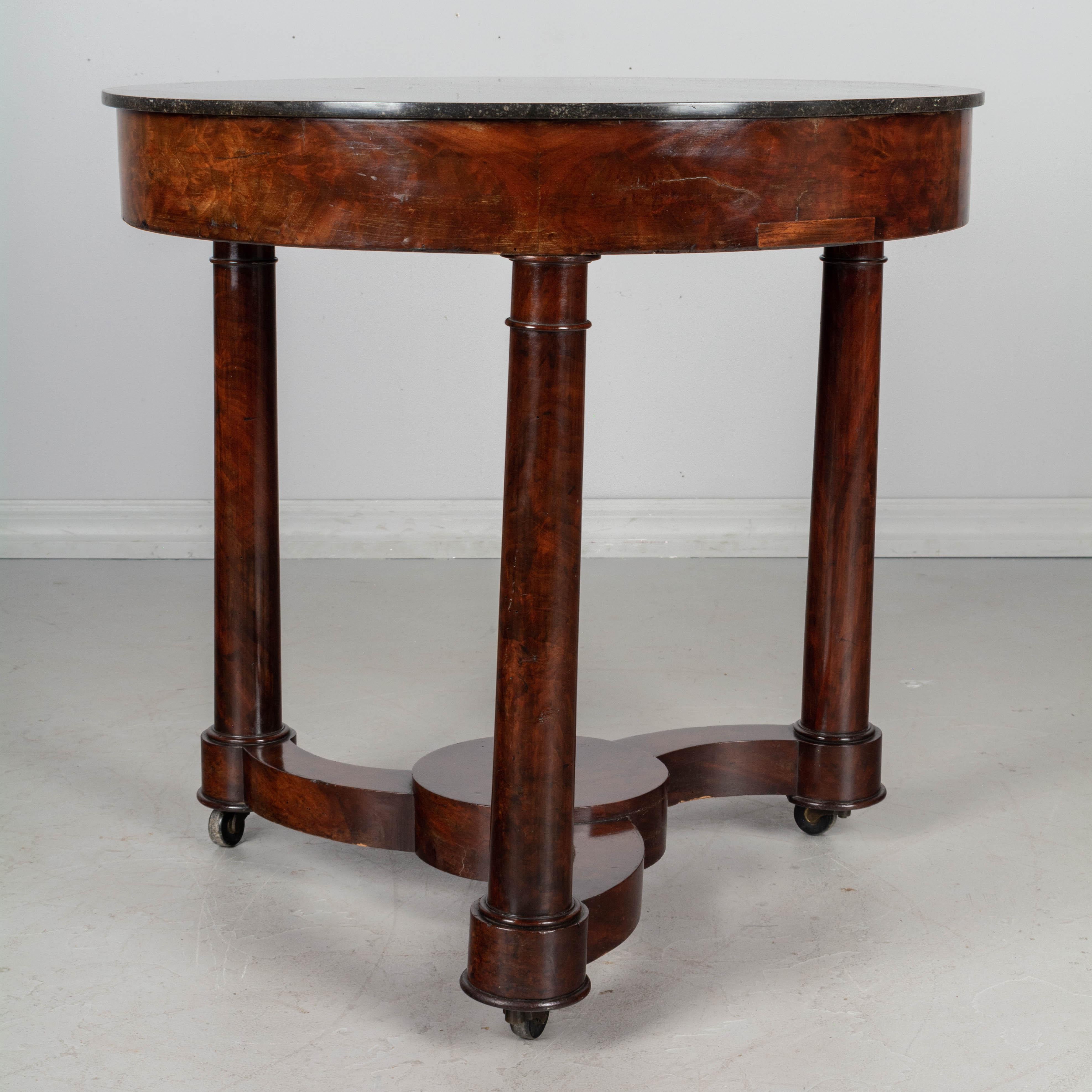 19th Century French Mahogany Gueridon or Game Table For Sale 2