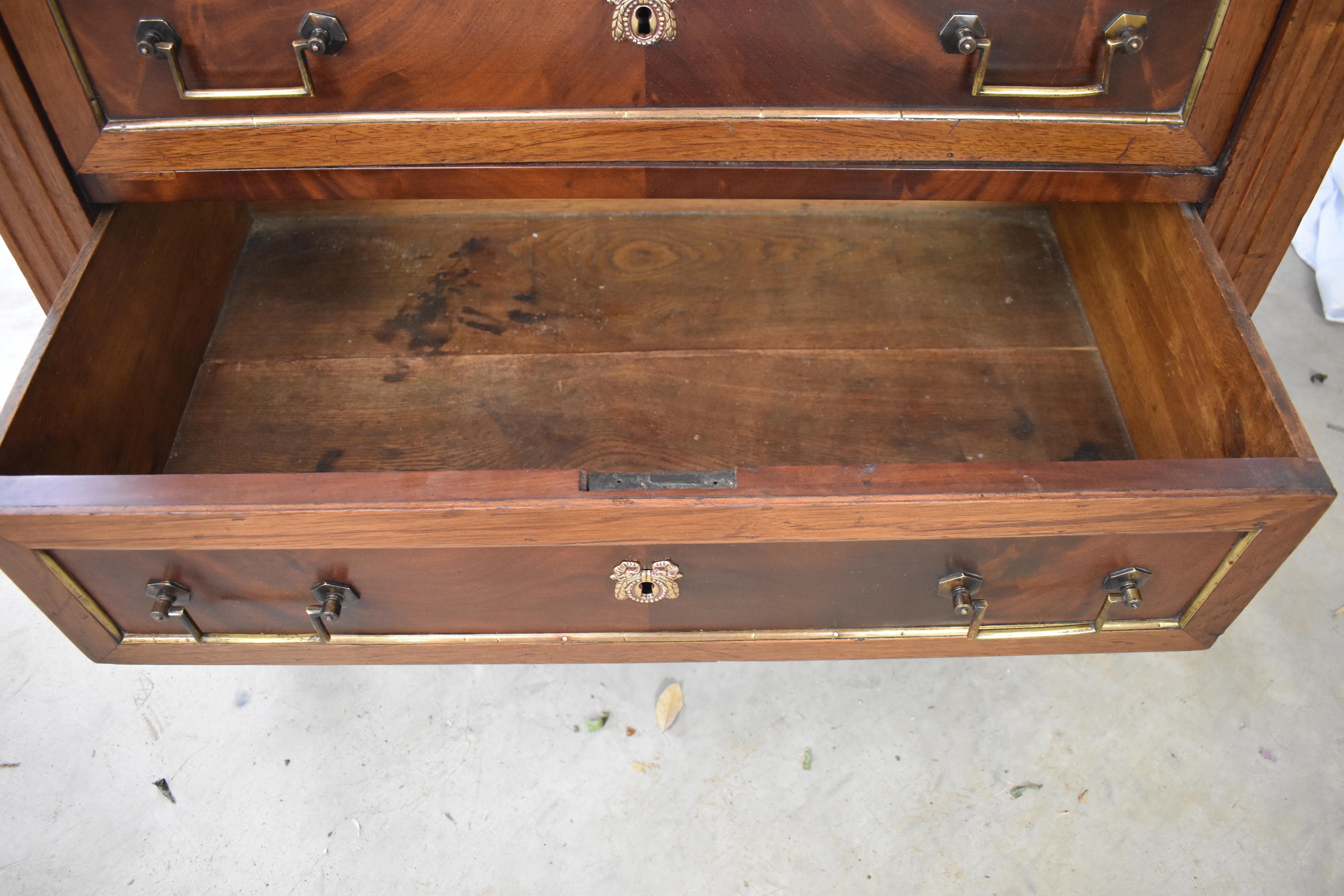 19th Century French Mahogany Louis XVI Commode 6