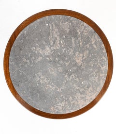 Mesa de mármol de caoba francesa del siglo XIX