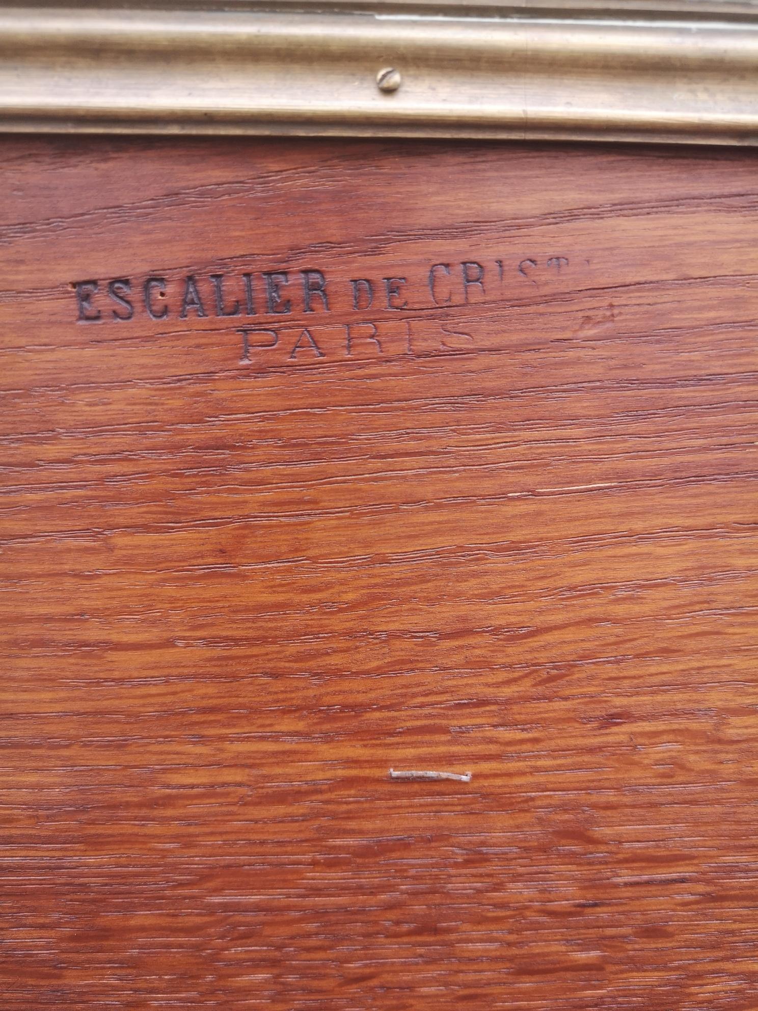 19th Century French Mahogany Open Bookcase By L'Escalier De Cristal For Sale 2