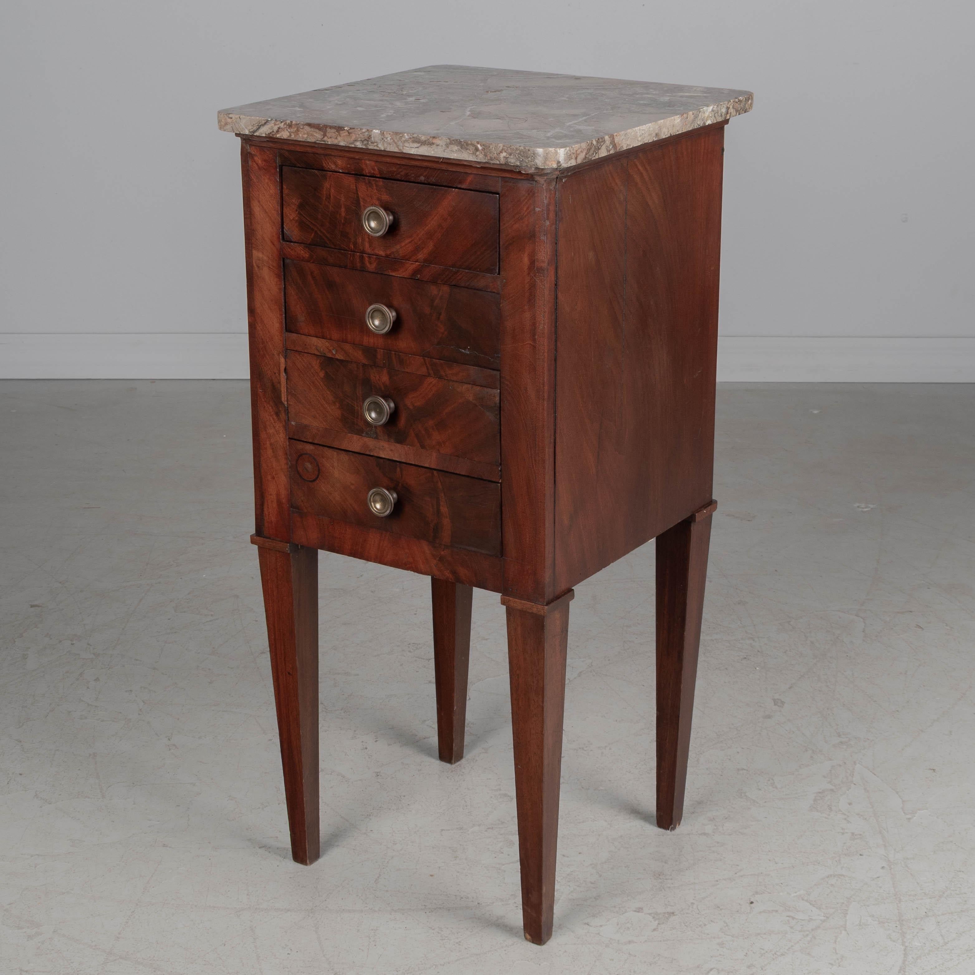 Country 19th Century French Mahogany Side Table For Sale