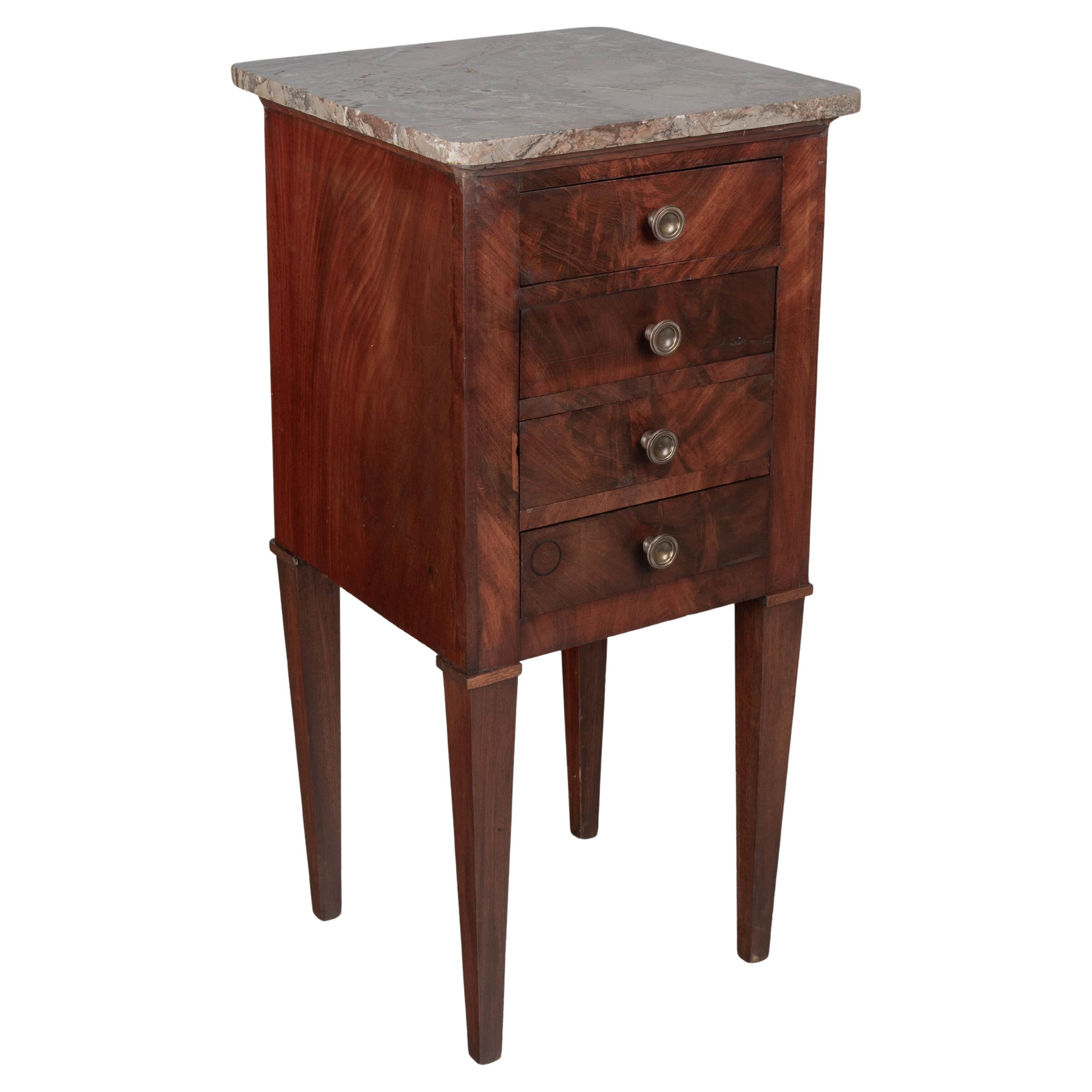 19th Century French Mahogany Side Table For Sale
