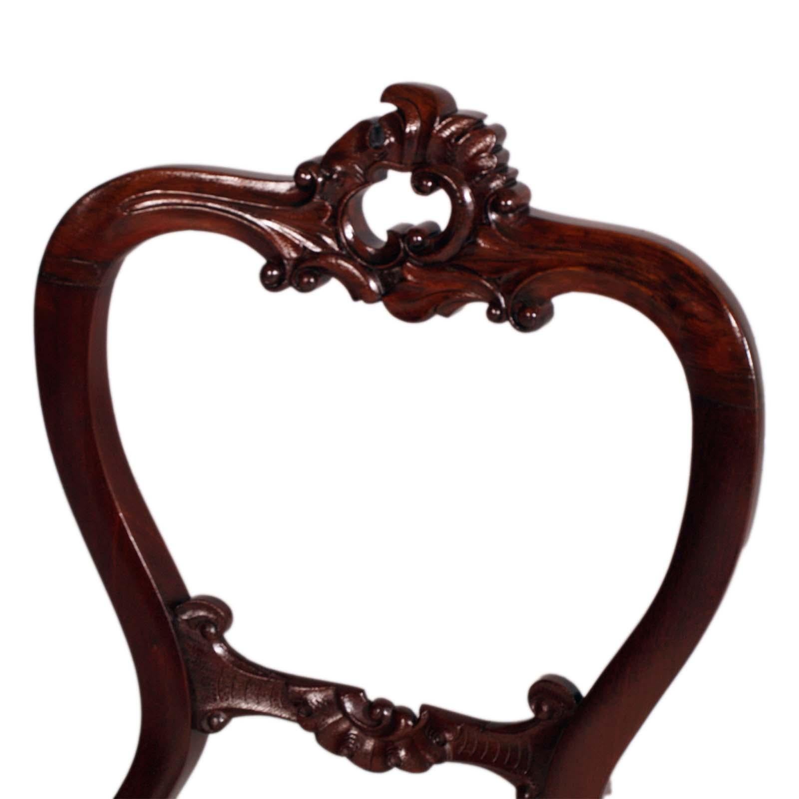 Sculpté à la main Table française du 19ème siècle style Empire avec quatre chaises Louis Philippe en vente