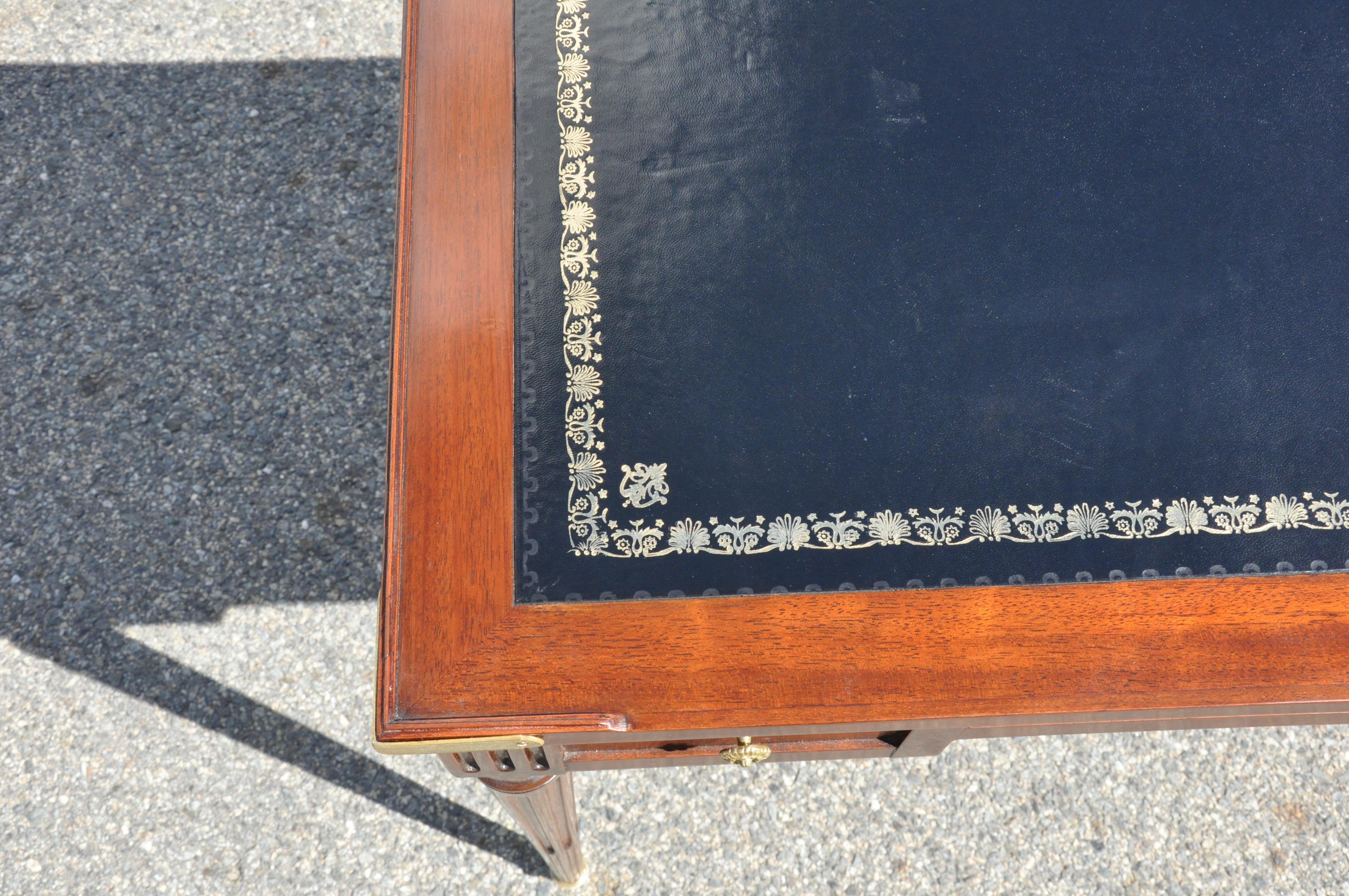 19th Century French Mahogany Tric Trac or Backgammon Table In Good Condition In Essex, MA