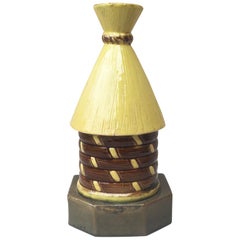 19th Century French Majolica Beehive Box