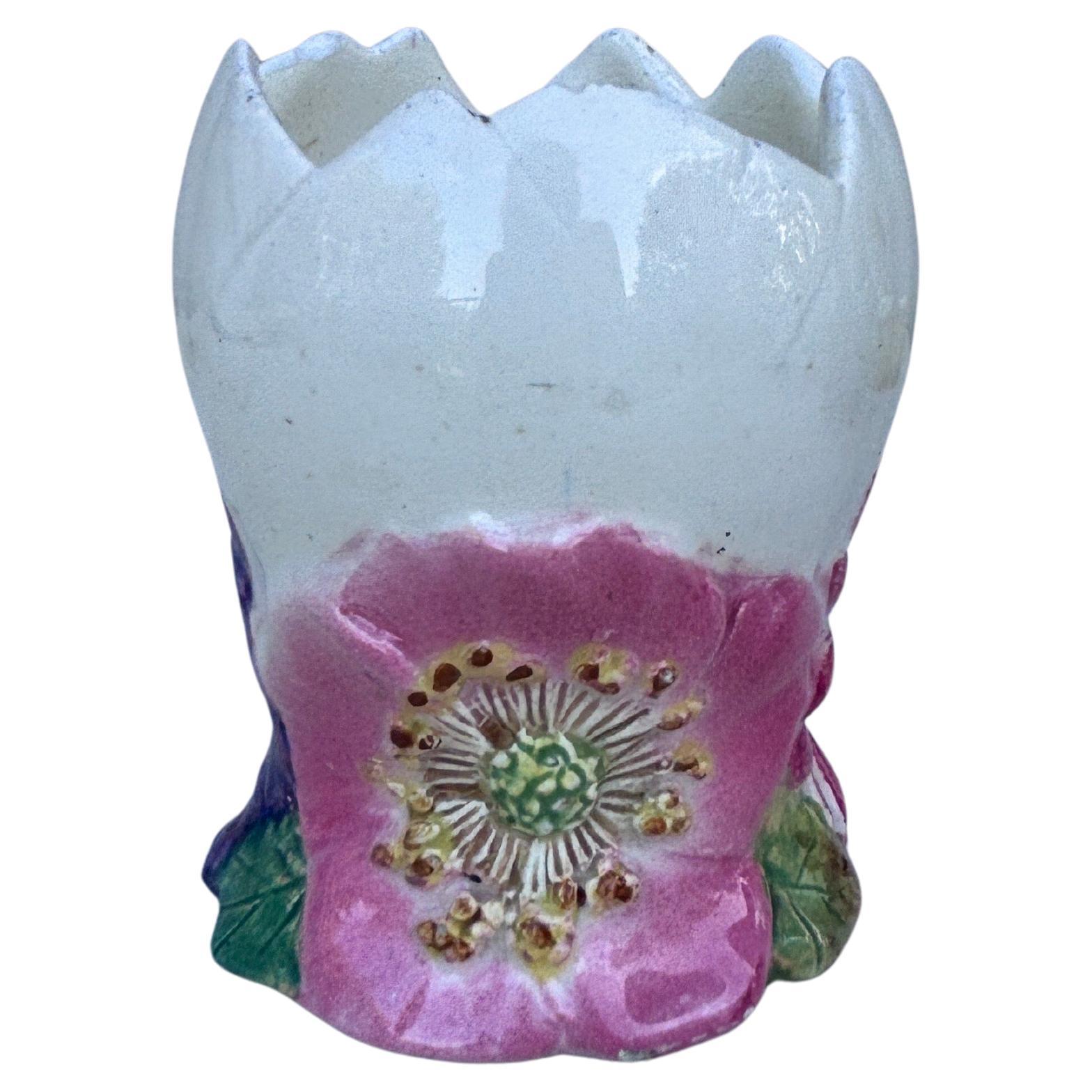 Art nouveau Vase à œufs Delphin Massier du 19ème siècle en vente