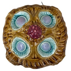 19th Century French Majolica Hanging Jardiniere