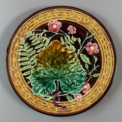 19th Century French Majolica Plate