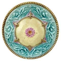 Used 19th Century French Majolica Plate