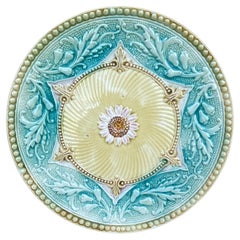 Used 19th Century French Majolica Plate