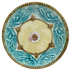 Assiette en majolique française du 19ème siècle