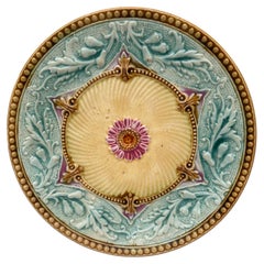 19th Century French Majolica Plate