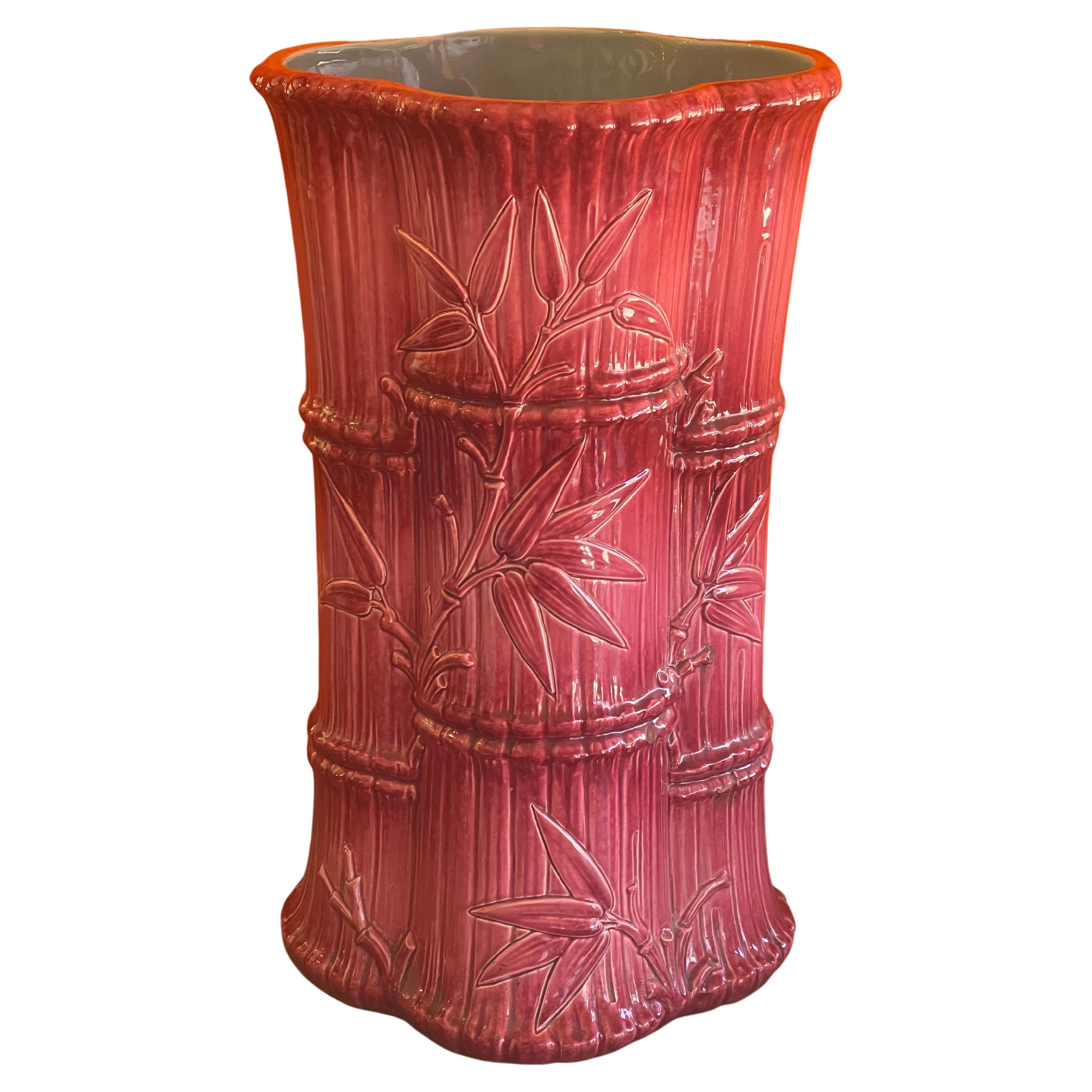 Vintage LIMOGES ARTORIA France UMBRELLA Stand Porcelain Hinged Box