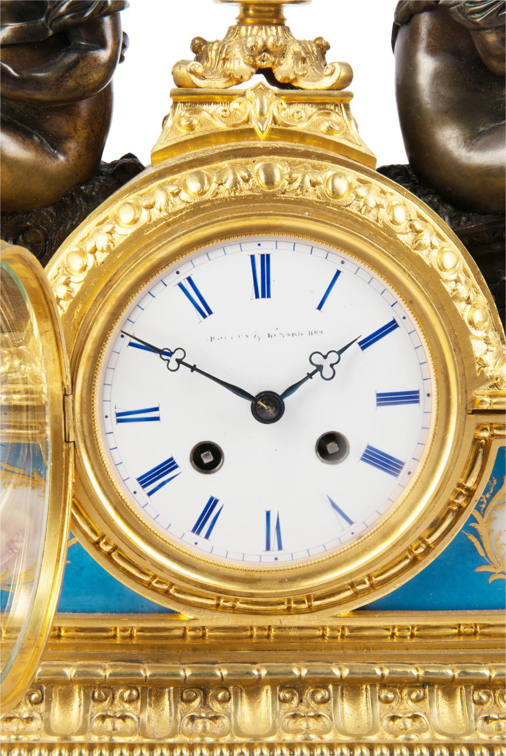 Bronze 19th Century French Mantel Clock