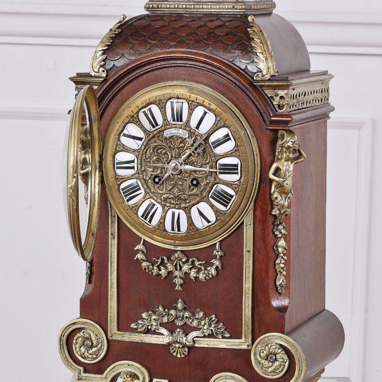 Late 19th Century 19th Century French Mantel Clock Ormolu Mounted Mantel