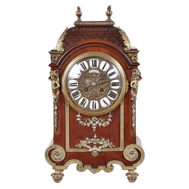 19th Century French Mantel Clock Ormolu Mounted Mantel