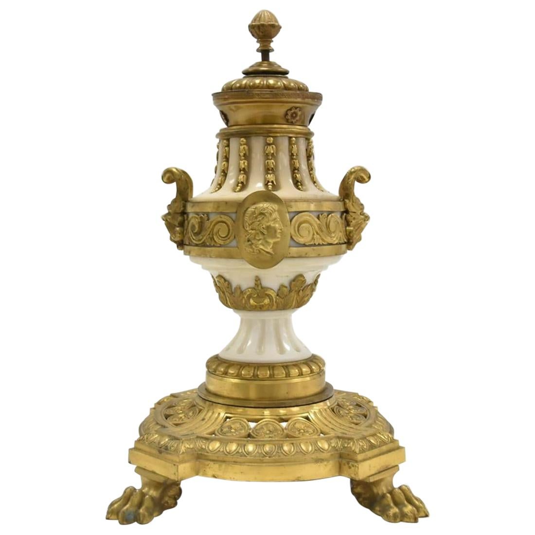 19th Century French Marble and Gilt Bronze Table Base