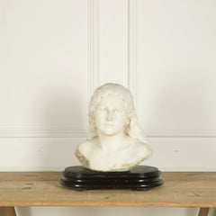 19th Century French Marble Bust by Luca Madrassi
