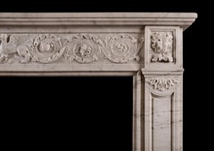 19th Century French Marble Fireplace