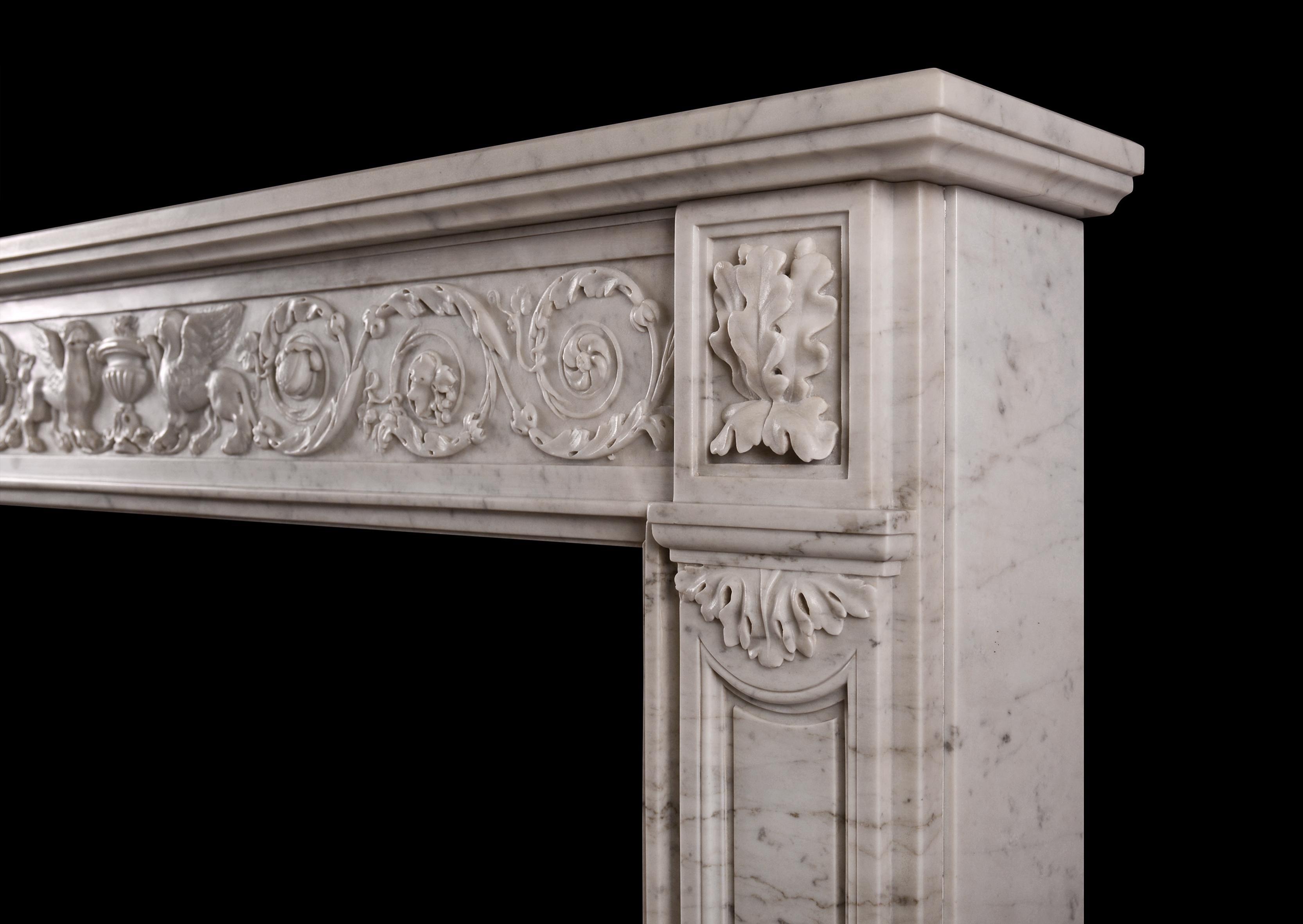 19th Century French Marble Fireplace In Good Condition For Sale In London, GB