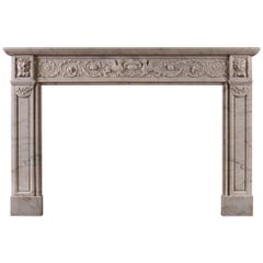 19th Century French Marble Fireplace