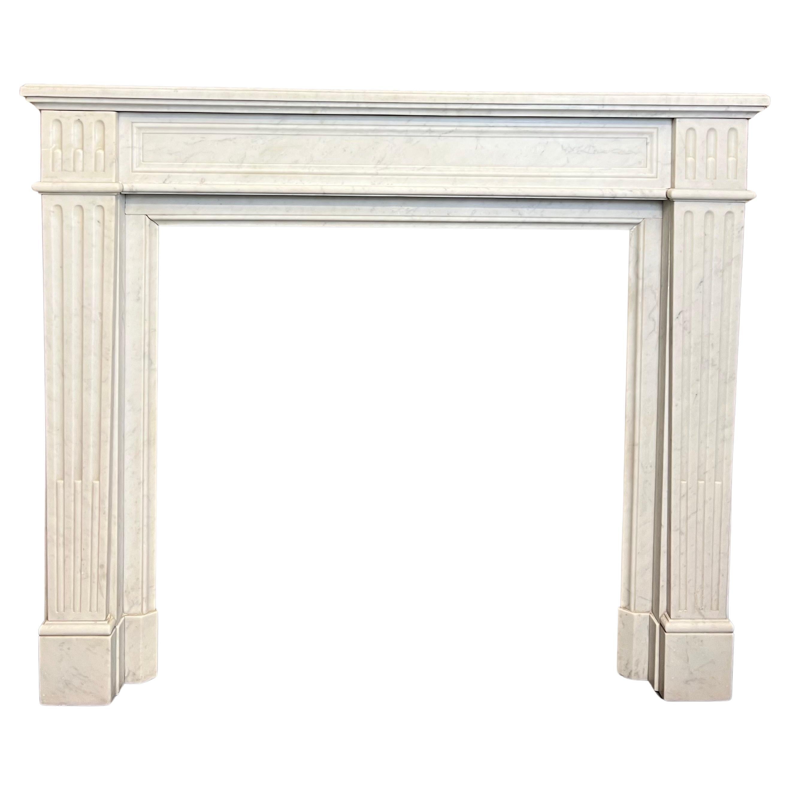 19th Century French Marble Fireplace